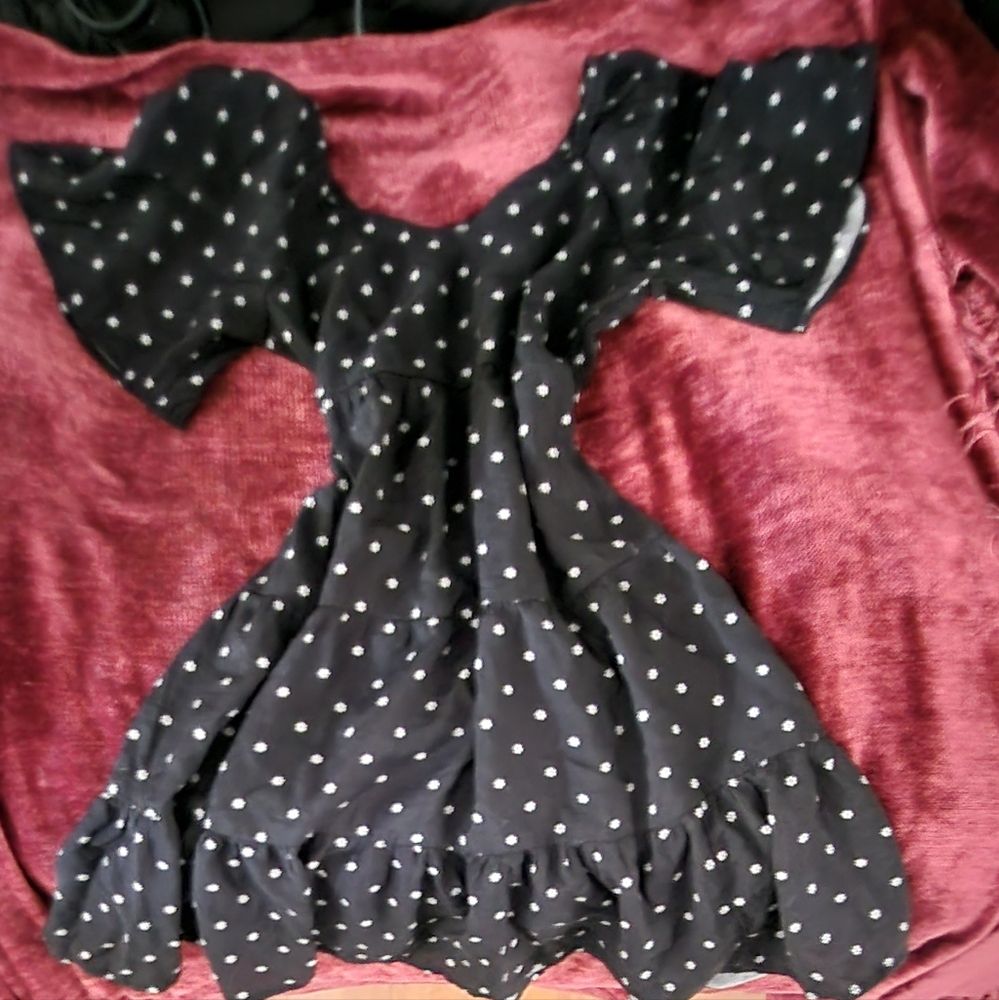 SO Black and White Floral Dress